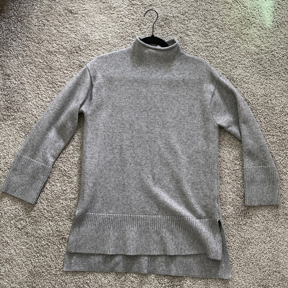 Moth grey mock neck sweater